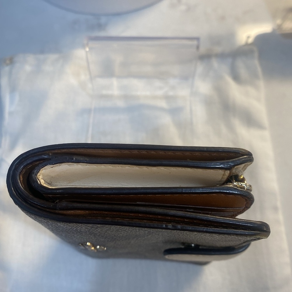 Coach Brown Monogram Wallet EUC - Picture 4 of 12